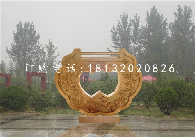 同心鎖雕塑,銅鎖雕塑,公園景觀銅雕