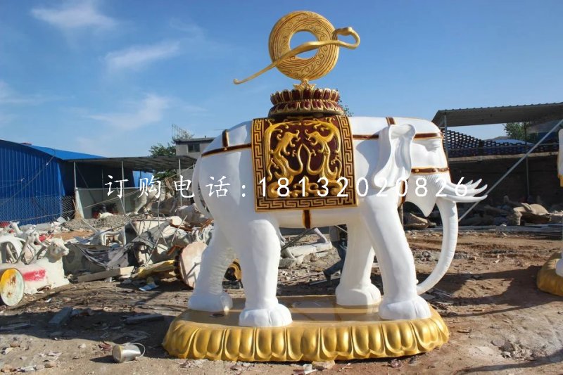 玻璃鋼大象,廣場(chǎng)動(dòng)物雕塑