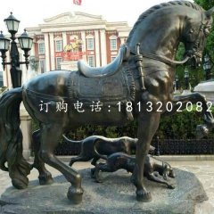 坐騎雕塑，青銅馬雕塑