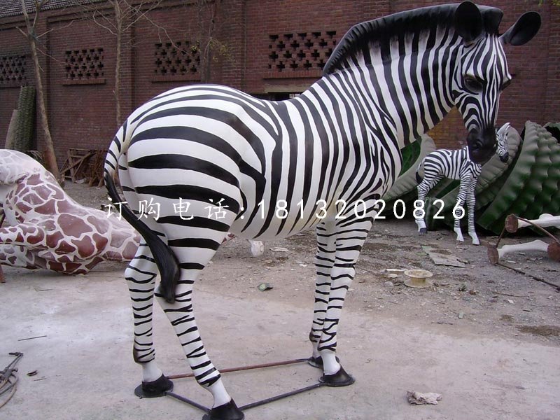 玻璃鋼斑馬,仿真動物 (4)