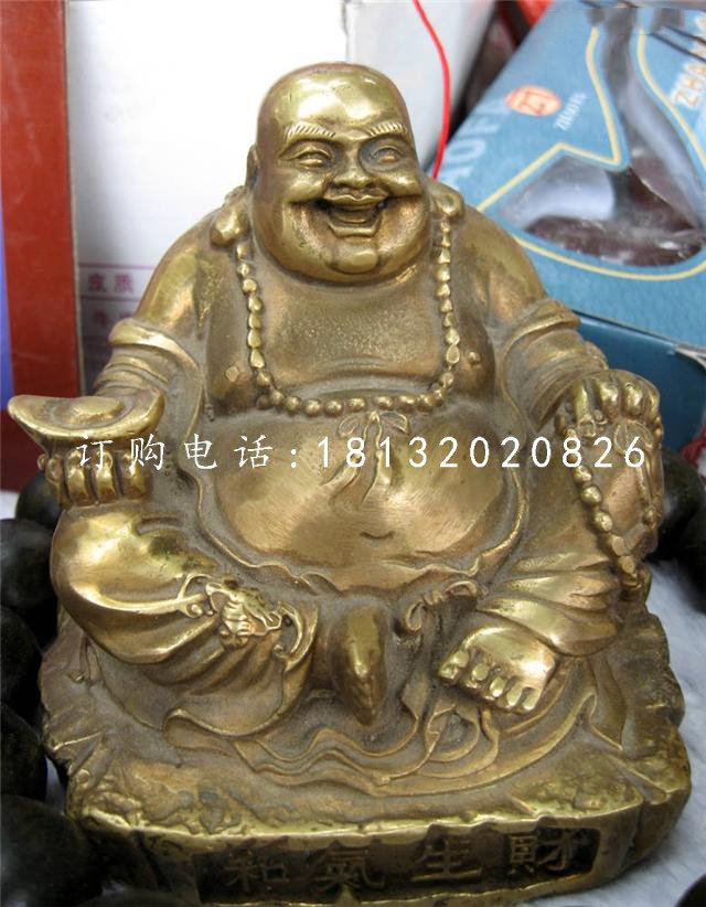 招財彌勒佛雕塑,銅雕佛像