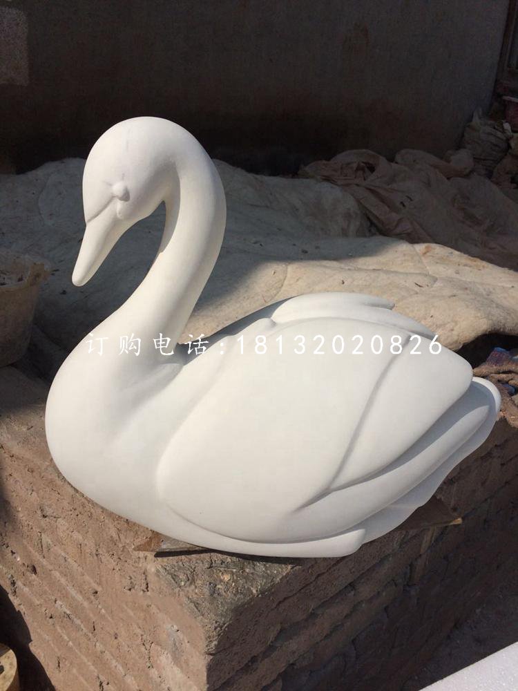 白天鵝雕塑,漢白玉動物