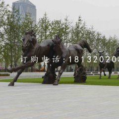 奔馬銅雕,廣場動物雕塑