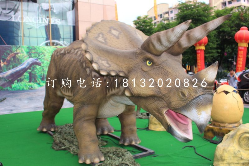 玻璃鋼動物,公園恐龍雕塑 (3)