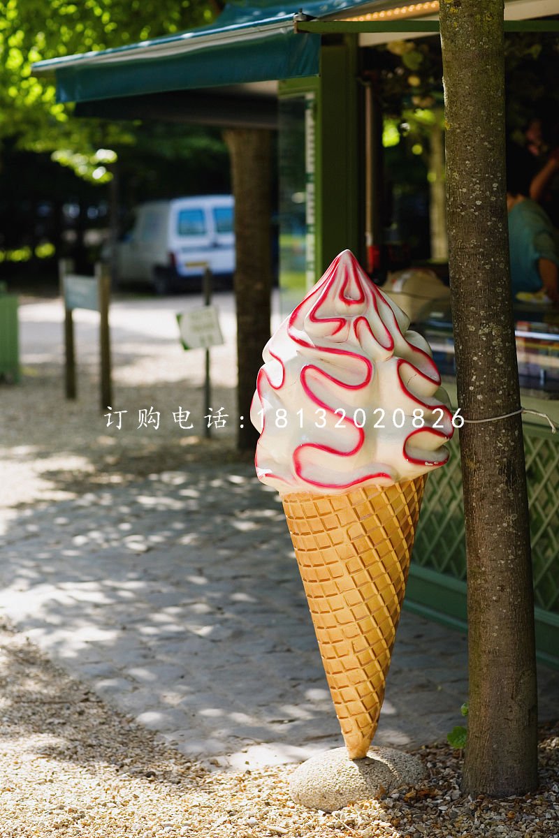 玻璃鋼甜品雕塑，冰淇淋雕塑