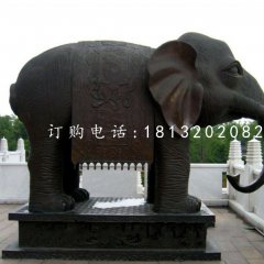 銅雕大象,寺廟銅大象雕塑