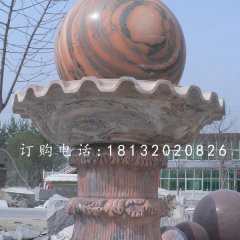 晚霞紅風(fēng)水球石雕,景觀石雕