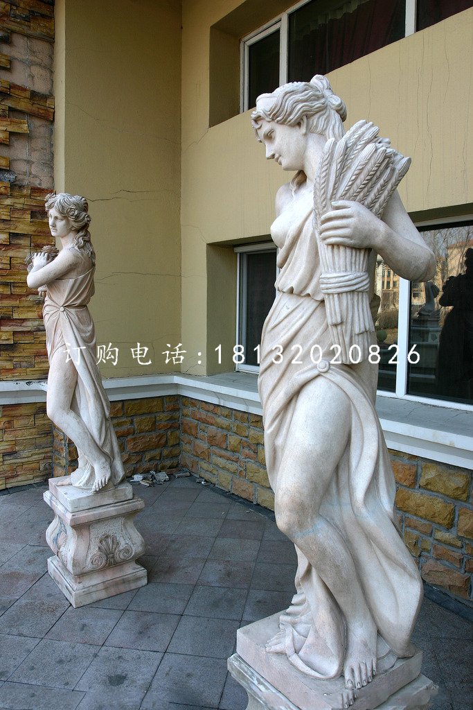 西方女人石雕,景觀石雕 (1)