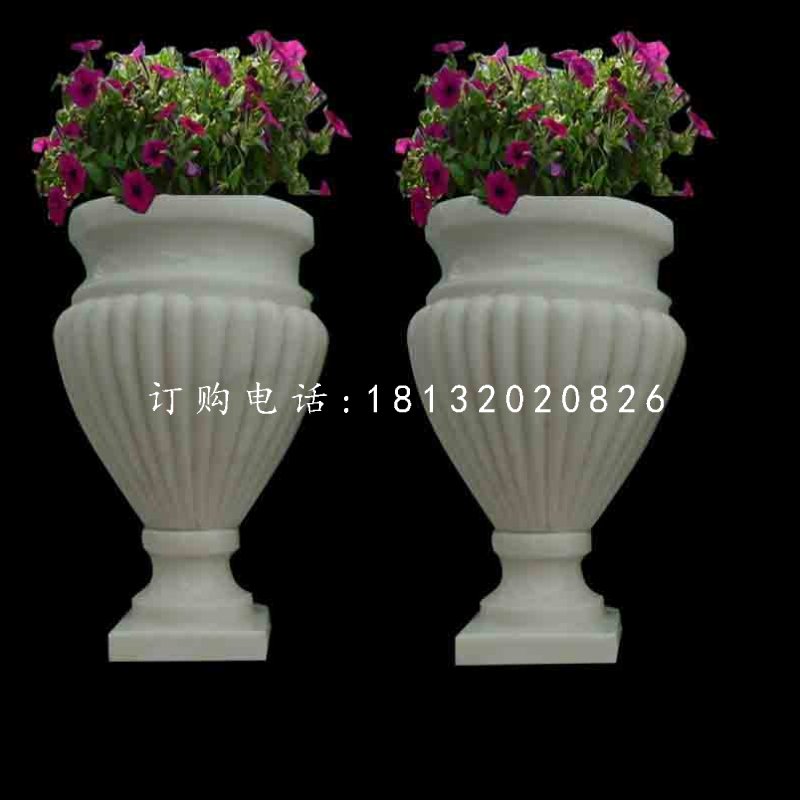 歐式花盆石雕,別墅石花盆 (2)