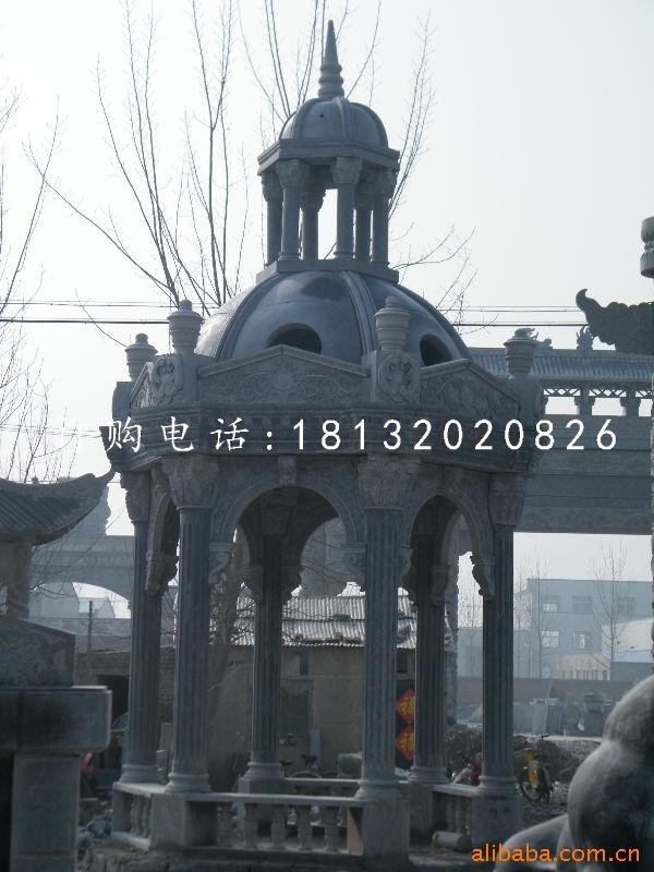 歐式涼亭石雕,青石亭子