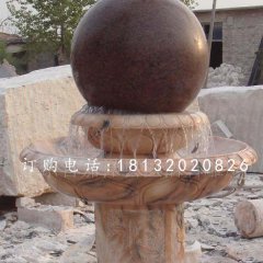 晚霞紅風(fēng)水球,景觀石雕