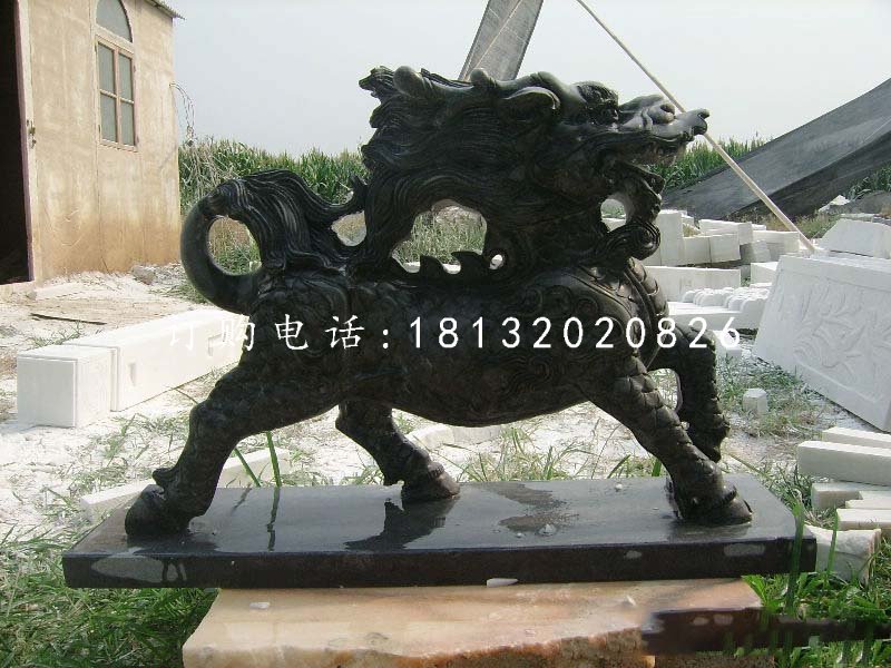 石雕麒麟,廣場神獸石雕