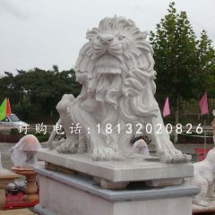 漢白玉獅子,歐式獅子石雕