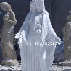 漢白玉圣母雕塑,西方人物石雕