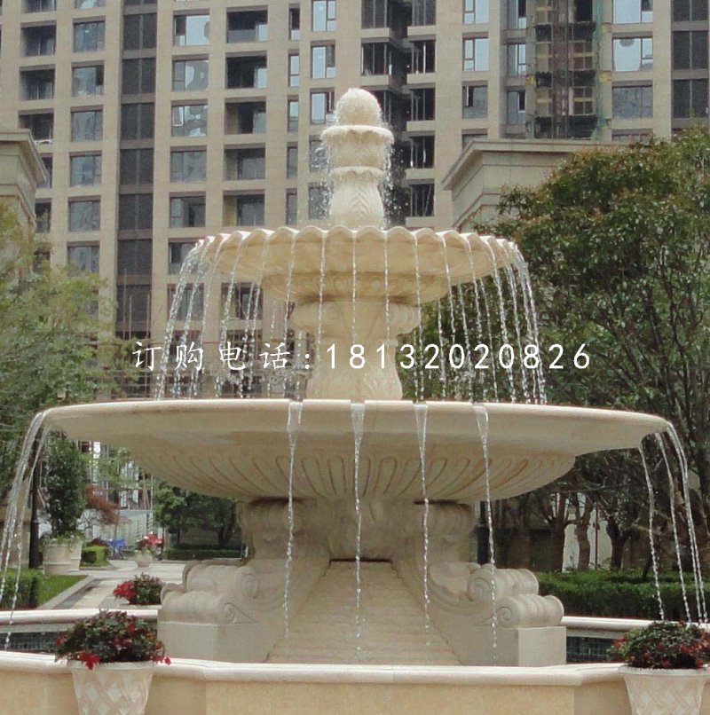 小區石噴泉，歐式噴泉