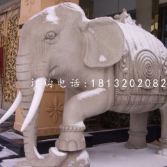 廣場大象石雕,動物石雕