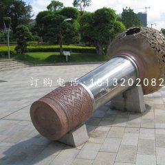不銹鋼話筒雕塑,公園景觀雕塑