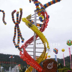 不銹鋼遺傳因子雕塑,廣場不銹鋼雕塑