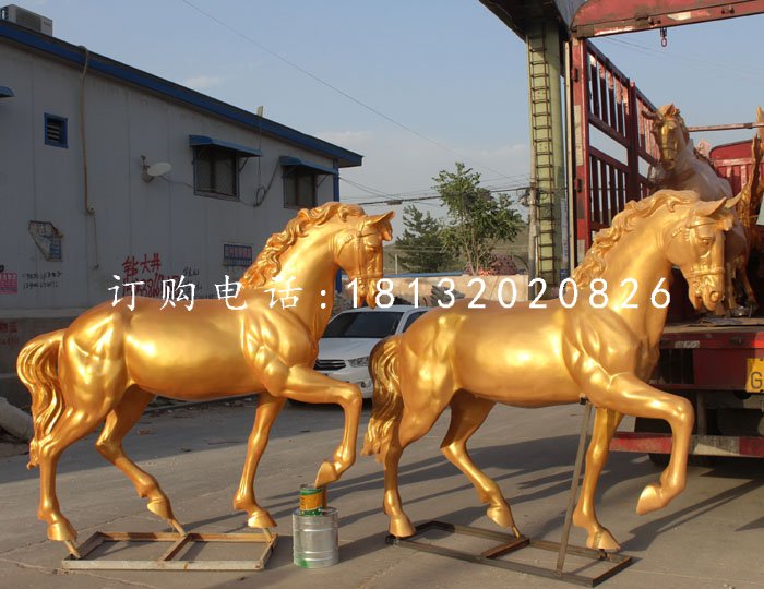 玻璃鋼仿銅馬,玻璃鋼動(dòng)物雕塑