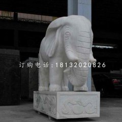 大理石大象雕塑企業動物石雕
