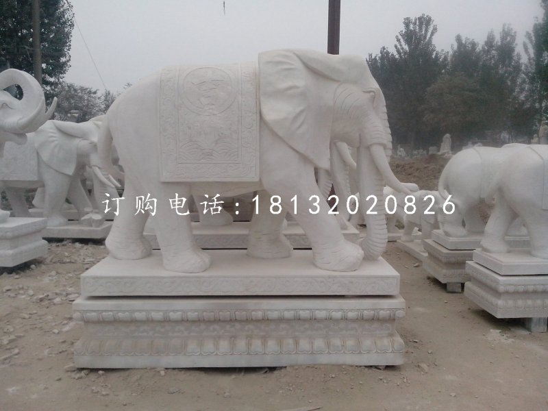 吉祥大象石雕,動物石雕