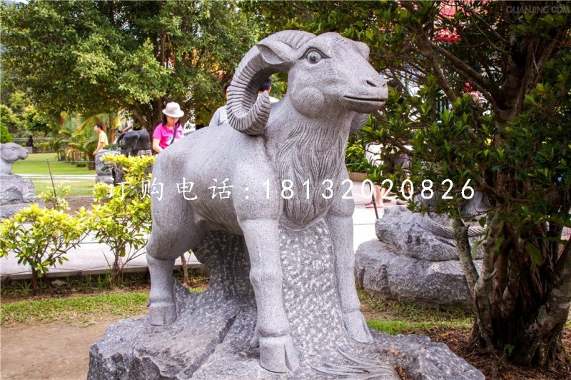 公園動(dòng)物石雕,十二生肖石雕 (1)
