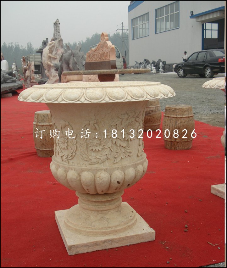 砂巖花盆,歐式花盆雕塑