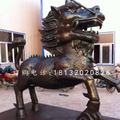 古代神獸銅雕,麒麟銅雕