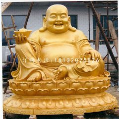 坐式彌勒佛,銅雕佛像