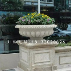 砂巖花盆雕塑,景觀石雕