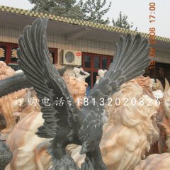老鷹石雕,青石雄鷹雕塑
