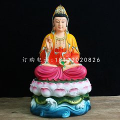 玻璃鋼彩繪觀音菩薩,寺廟佛像雕塑