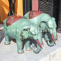 青銅小象銅雕,動物銅雕