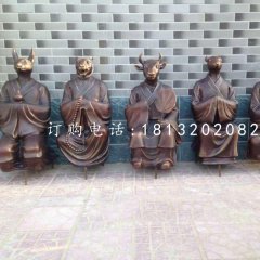 玻璃鋼仿銅十二生肖雕塑 公園景觀雕塑