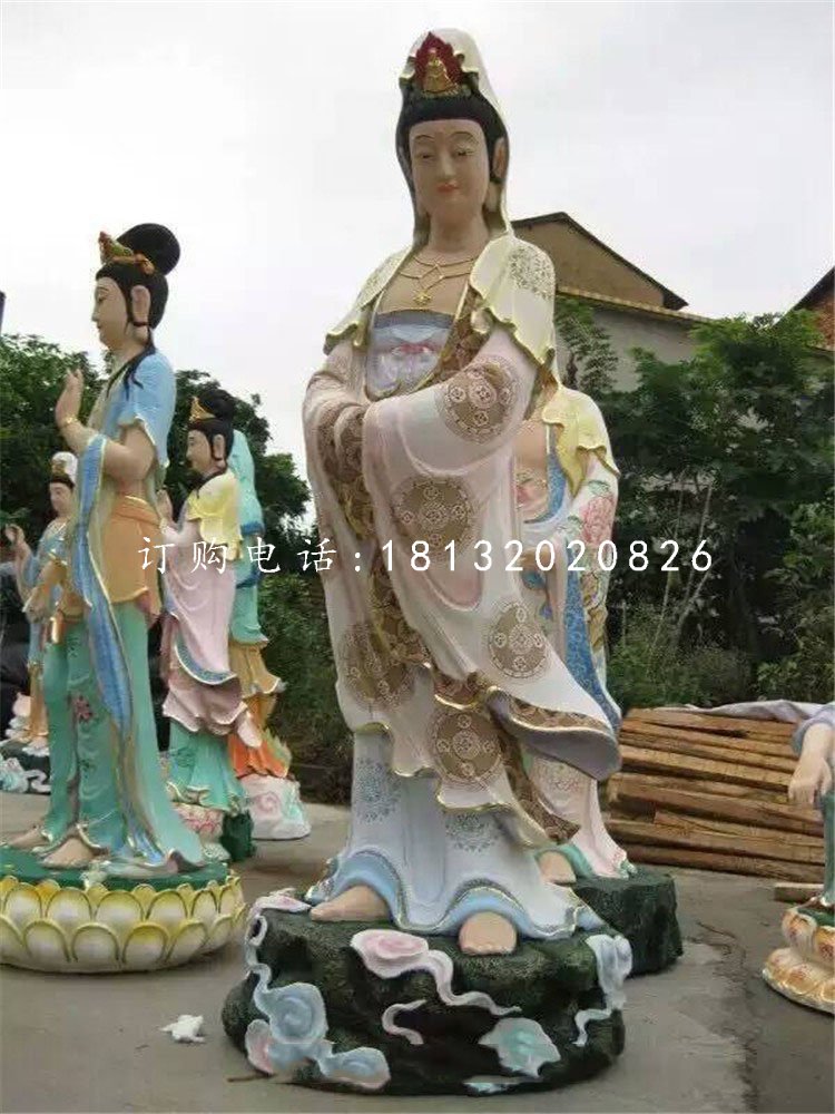玻璃鋼觀音菩薩，玻璃鋼寺廟佛像