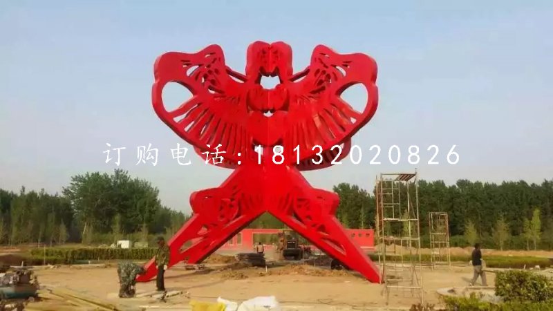 不銹鋼公園雕塑，不銹鋼風箏雕塑