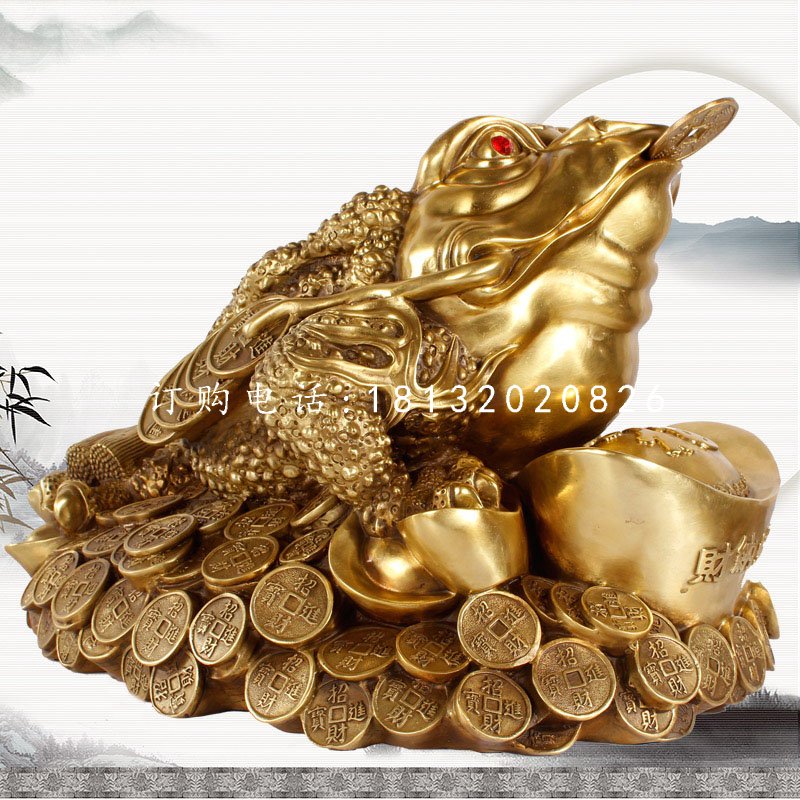 招財金蟾銅雕，企業(yè)招財神獸銅雕.jpg