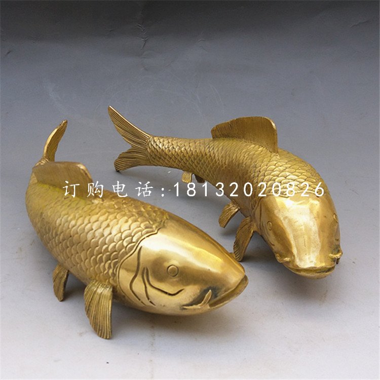 鯉魚銅雕,銅雕動物