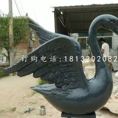黑天鵝雕塑,玻璃鋼動物雕塑