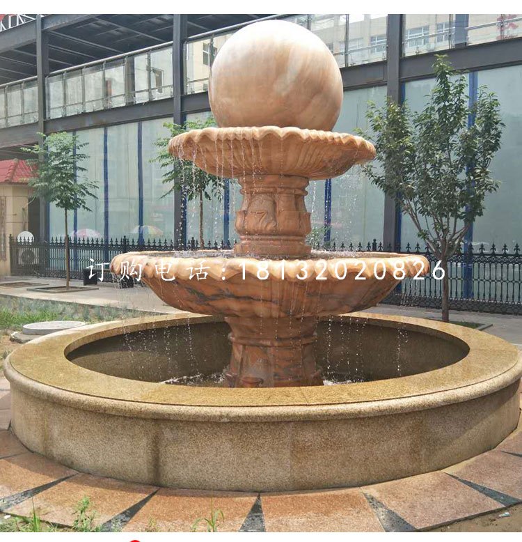 大型風(fēng)水球噴泉石雕，企業(yè)景觀石雕.jpg