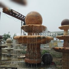 風(fēng)水球噴泉,園林景觀石雕