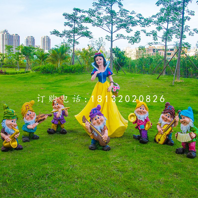白雪公主小矮人雕塑，公園卡通人物雕塑 (4).jpg