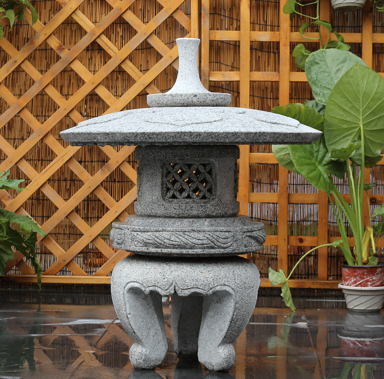 酒店石燈，小型石燈雕塑