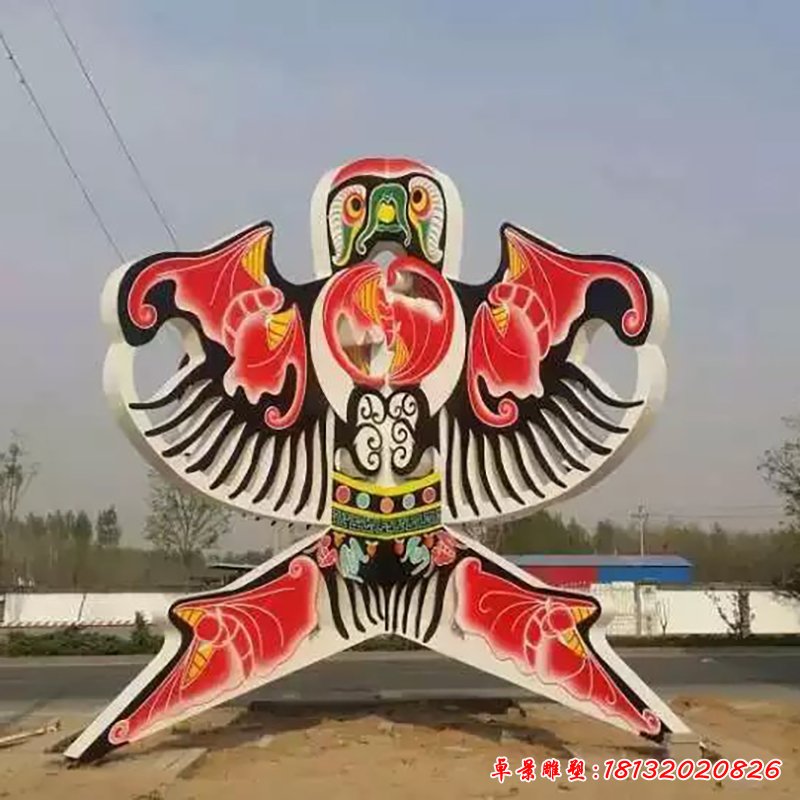 不銹鋼風(fēng)箏雕塑，廣場(chǎng)風(fēng)箏不銹鋼雕塑 (1)