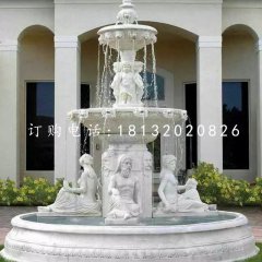 噴泉石雕,大理石人物噴泉雕塑