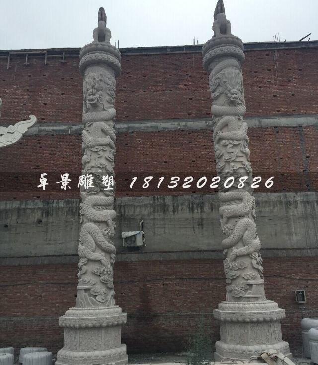 龍柱石雕,華表石雕,廣場柱子雕塑
