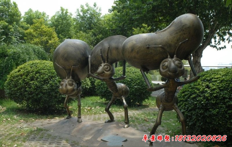 螞蟻銅雕,公園螞蟻雕塑,景觀銅雕