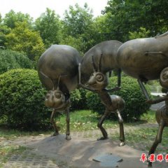 螞蟻銅雕，公園螞蟻雕塑，景觀銅雕