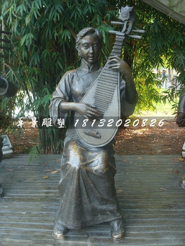 美女銅雕,公園人物銅雕