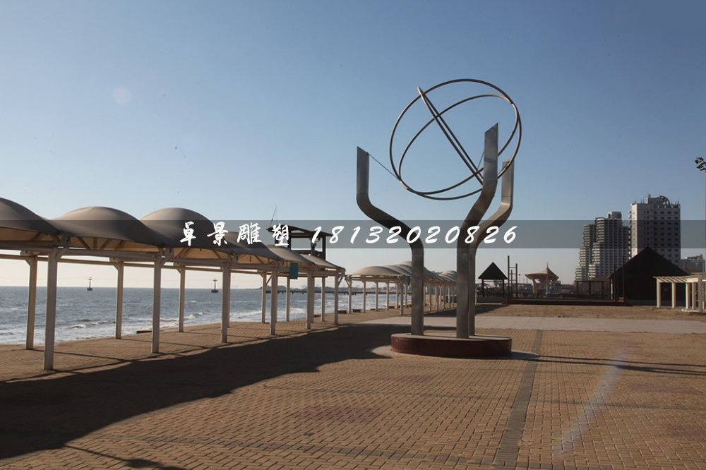 托起地球雕塑,不銹鋼廣場雕塑